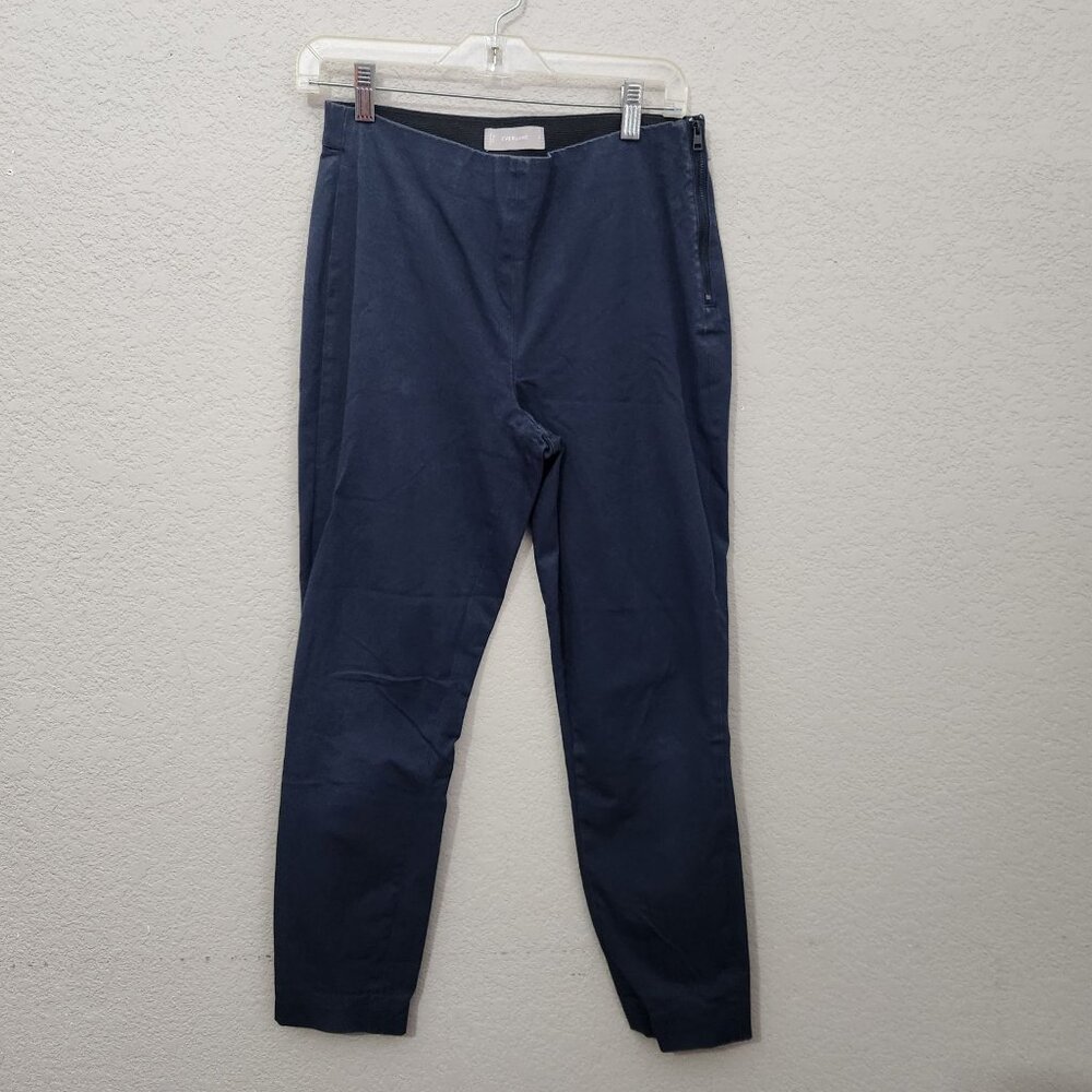 Everlane Pants Womens Size 6 Midnight Blue Side-Zip Stretch